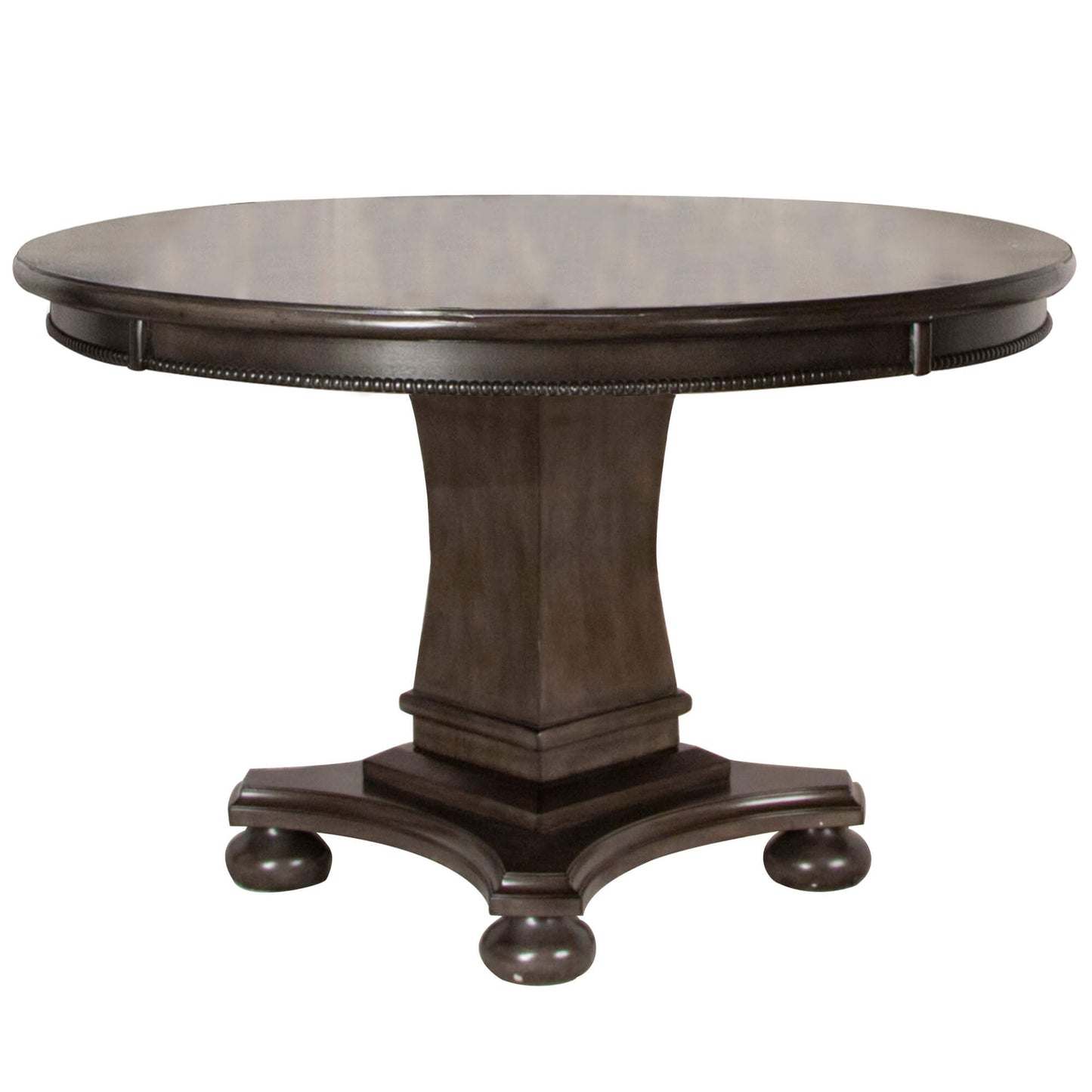 Vegas Counter Height Dining, Chess and Poker Table Set 42"- Distressed Gray Wood(3 Piece)