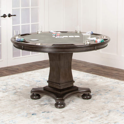 Vegas Dining and Poker Table - Gray Wood