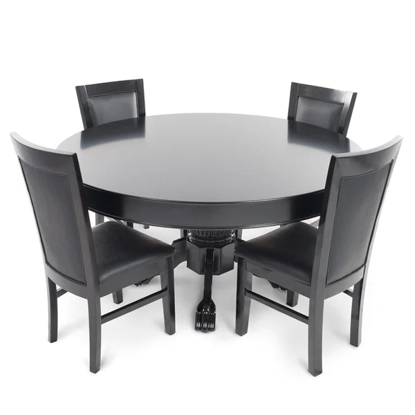 BBO Poker Tables: Black Round Dining Top (Nighthawk/Ginza)