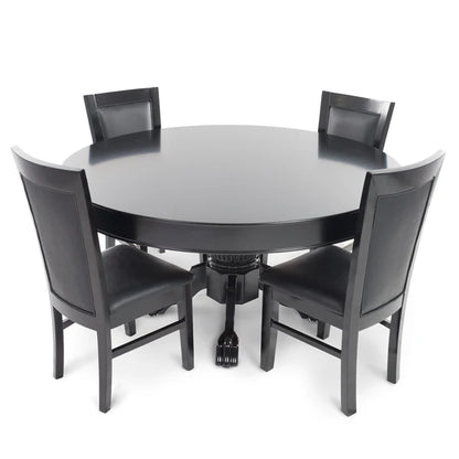 BBO Poker Tables: Black Round Dining Top (Nighthawk/Ginza)