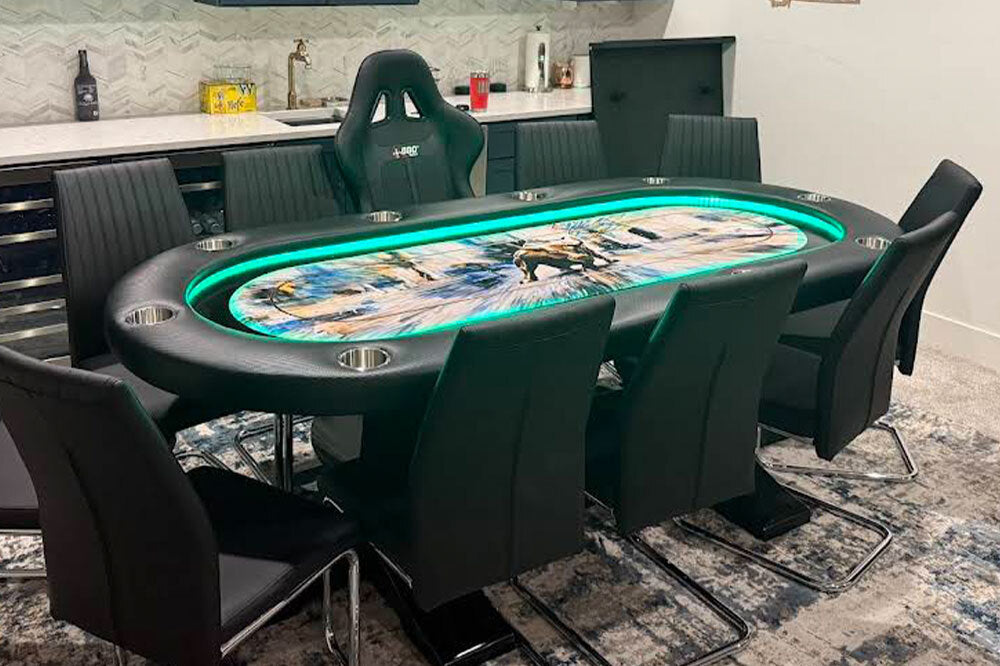 BBO Poker Tables: Elite Alpha LED Poker Table
