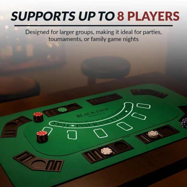 No Limit 62-in Casino 3-in-1 Multi-Game Foldable Table Top Set