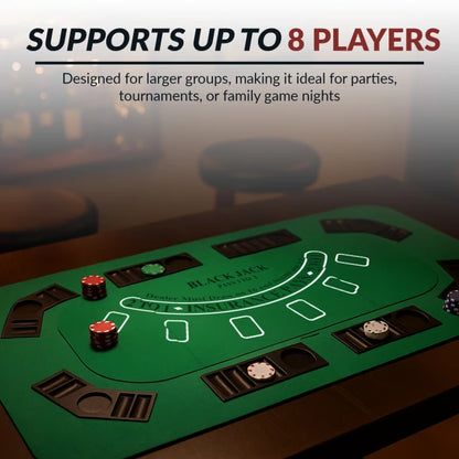 No Limit 62-in Casino 3-in-1 Multi-Game Foldable Table Top Set