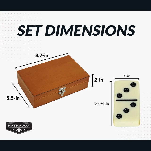 Premium Domino Set w/ Wooden Carry Case
