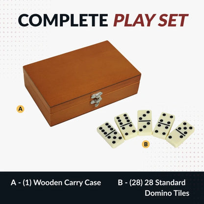 Premium Domino Set w/ Wooden Carry Case