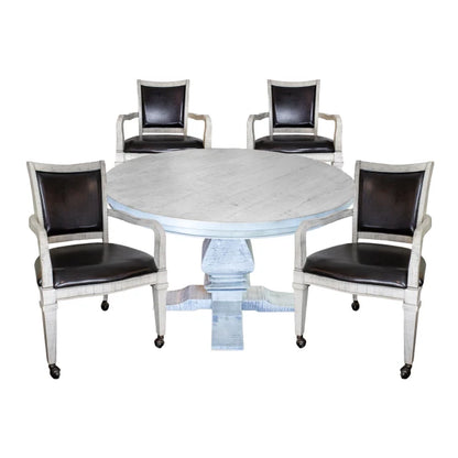 Montecito Dining and Poker Table Set - Driftwood