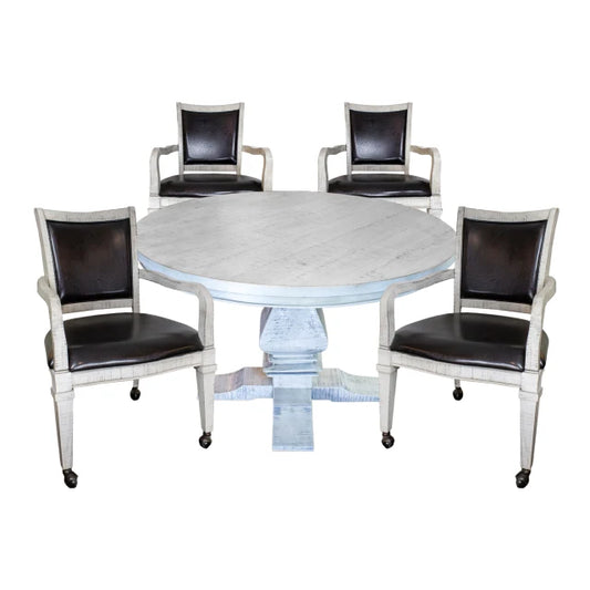 Montecito Dining and Poker Table Set - Driftwood