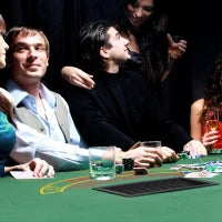 Soozier Poker Table Foldable, 72" Blackjack Table for 7 Players Green Felt